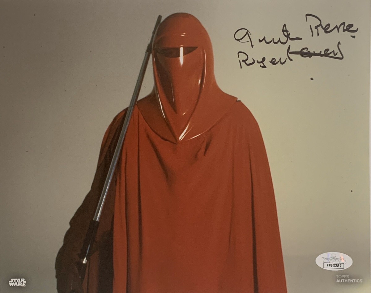 QUENTIN PIERRE SIGNED TOPPS AUTHENTIC ROYAL GUARD 8X10 PHOTO STAR