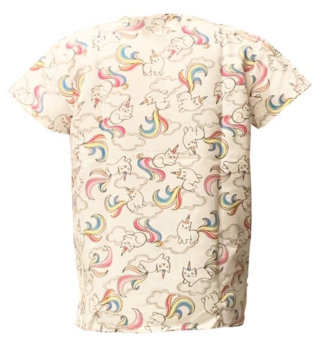Womens Ultra Soft Touch Microfiber Medical Printed Scrub Tops S-3XL - Picture 8 of 44