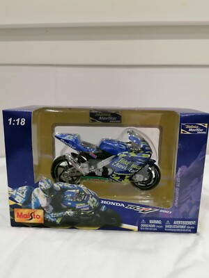 Maisto Moto GP 1/18 - Réplique Honda RCV De Gibernau 2003 - Modèle Miniature à L'Échelle