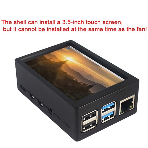 Coque ABS avec ventilateur de refroidissement pour écran 3,5 pouces Raspberry Pi 4 modèle B - Photo 5/9