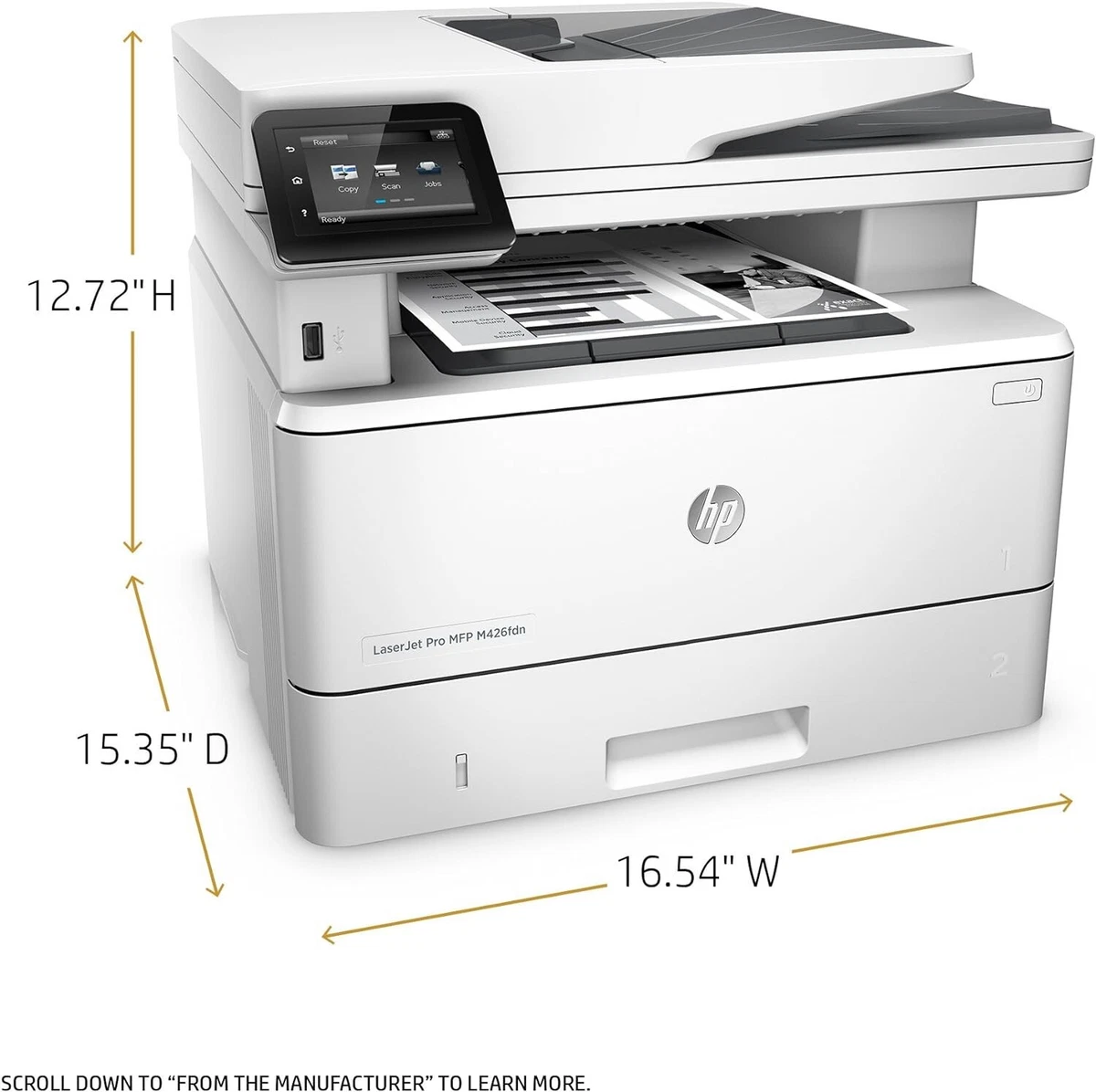 HP LaserJet Pro MFP 426fdn A4 Mono Multifunction Laser Printer