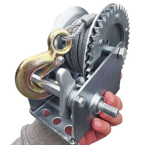 2600lbs Hand Winch Boat Truck Self-Locking Hand Manual Winch Hand Lifting Tool - Picture 4 of 7