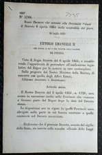 ROYAL DECREE EXTENDS TO THE PROVINCES VENETIAN NEUTRALITY ON PORTS-2255