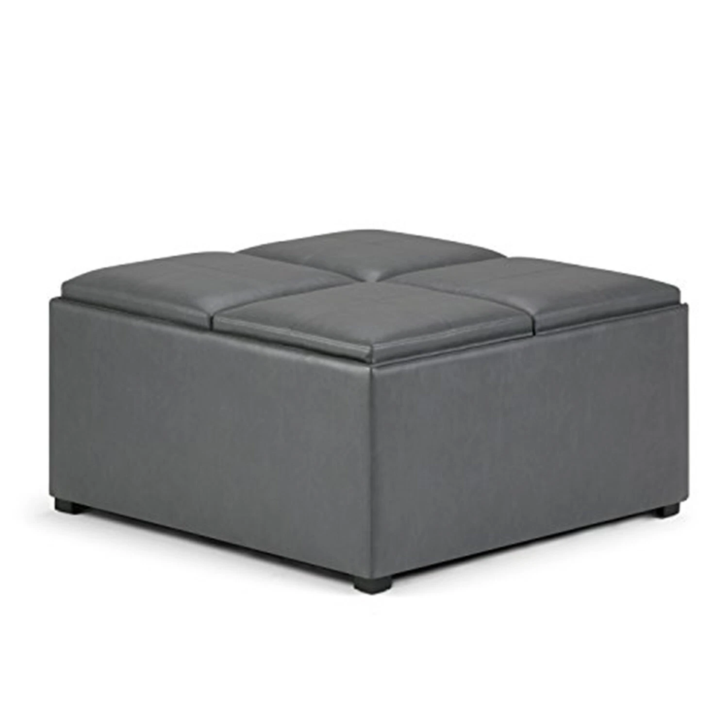 Avalon Table Ottoman in Vegan Leather