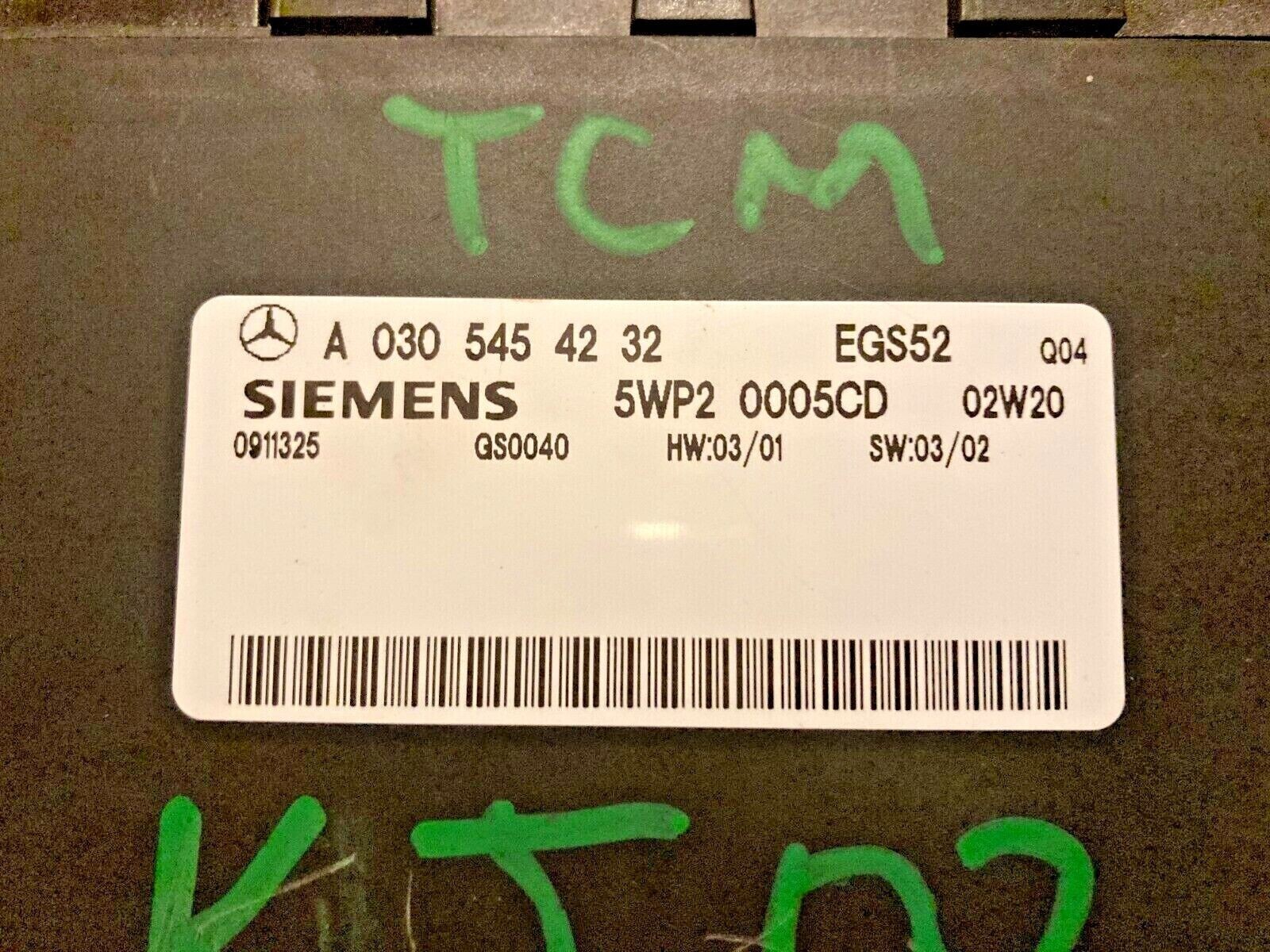 03-05 Mercedes W203, C230, CLK320 TCU Transmission Control Module  