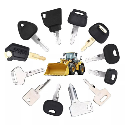 12 KEY SET Master Key Ignition Set For Agricultural Heavy Plant Machinery