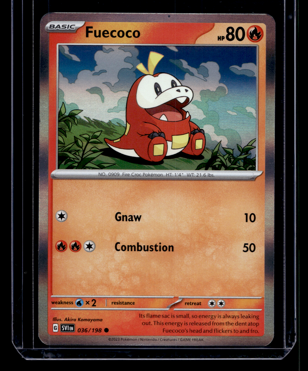 fuecoco holographic card value Fuecoco Holographic Promo 036/198 Scarlet & Violet Holo Pokemon Card