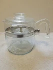 Vtg MCM Pyrex 7759-B Glass Stove Top Percolator 6 Cup Coffee Pot Flameware