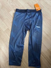 Nwt Compression Pants 3/4 Length Size 14/16 Blue And Black