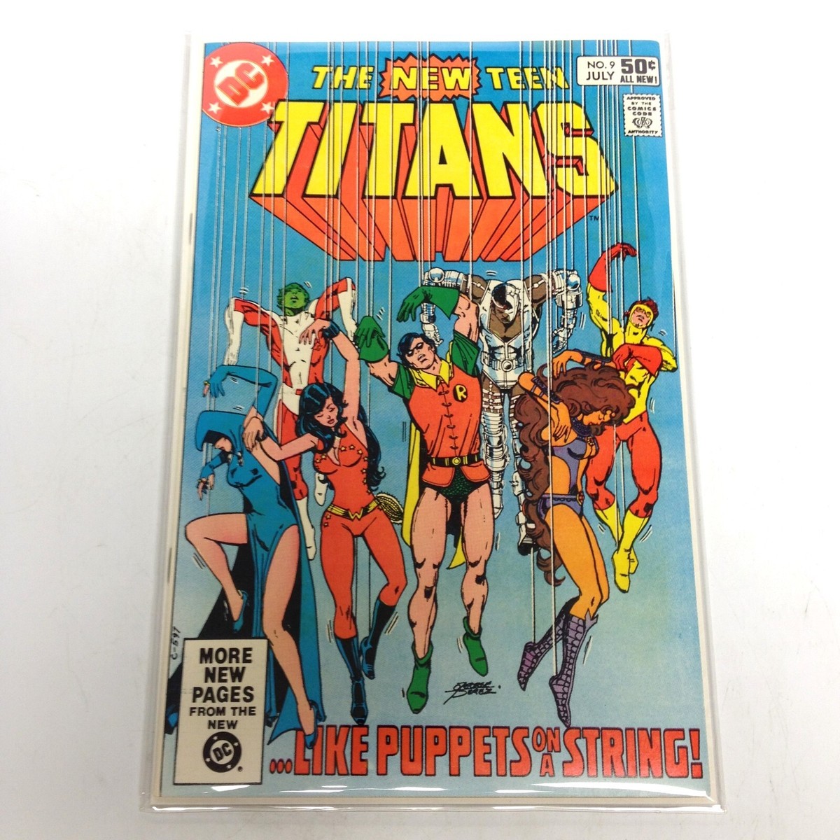 The New Teen Titans #9 Bronze Age 1981! 2nd App. Deathstroke DCU 