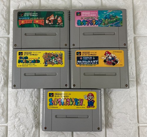 Nintendo Super Famicom console bundle with 5 games & cords Japan SFC - Picture 43 of 109