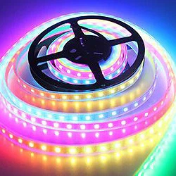 Striscia LED RGB cambiacolore 5m smd5050 12V DC 60W IP44 S25-RGB-12V - Immagine 3 di 4