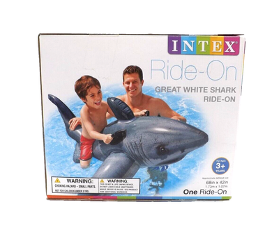 Swim 68x42 Intex Great White Shark Pool Float Pool Float Intex
