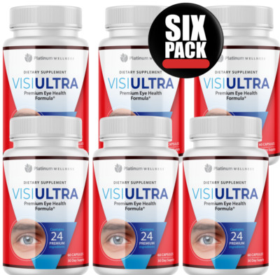 6 PACK-VISIULTRA- Premium Eye Health Supplement Supports Healthy Vision- 60 Caps