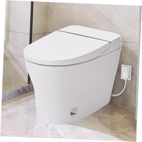 Smart Toilet with Bidet Built in, Foot Sensing Modern Toilet Bidet Model B