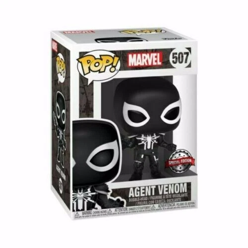 Funko Pop AGENTE VENOM Edición Especial Funko Pop #507 Marvel + Protector Pop.