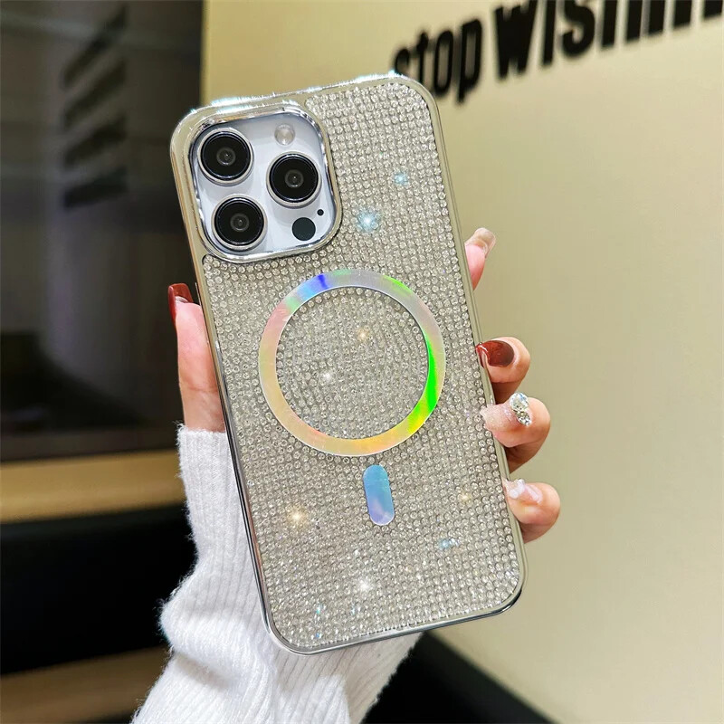 iPhoneアクセサリー CDL Anniversary iPhonecase iPhone15Pro Decase Apple iPhone 15 Case for Girls Women 3D Luxury Bling