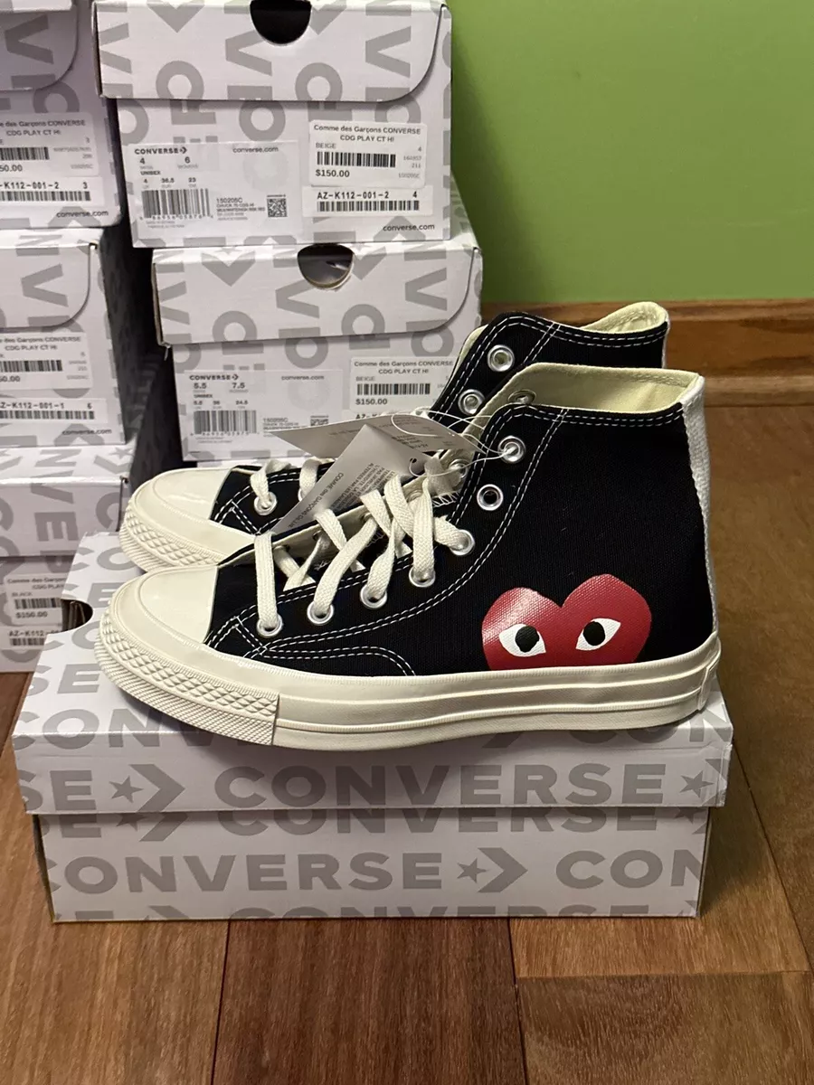 4 - Converse Chuck Taylor All High x Comme Garcons Play CDG 6W | eBay