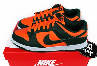 Nike Dunk Low Retro Miami Hurricanes Green Orange UK 5 6 7 9 10 US DD1391-300