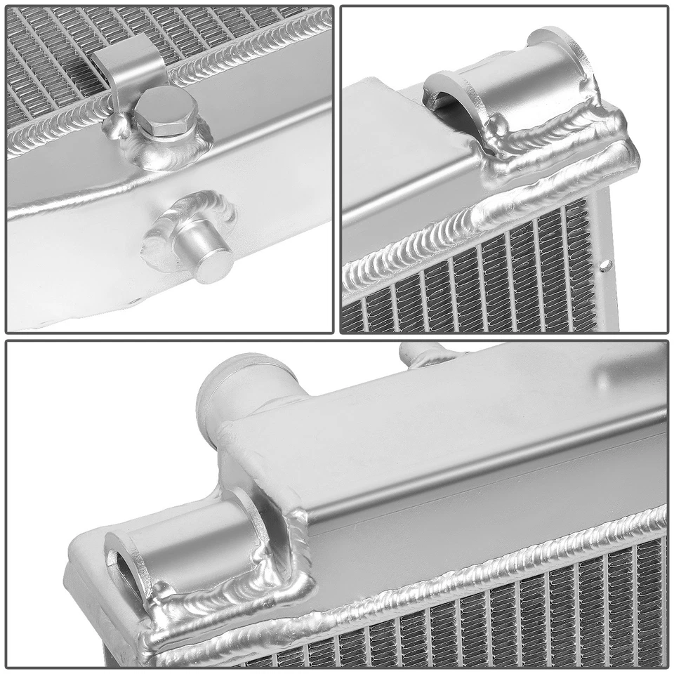 PARA 84-87 TOYOTA COROLLA AE86/4AGE 2 FILAS NÚCLEO ALUMINIO COMPLETO RADIADOR REFRIGERACIÓN Foto 4 de 4