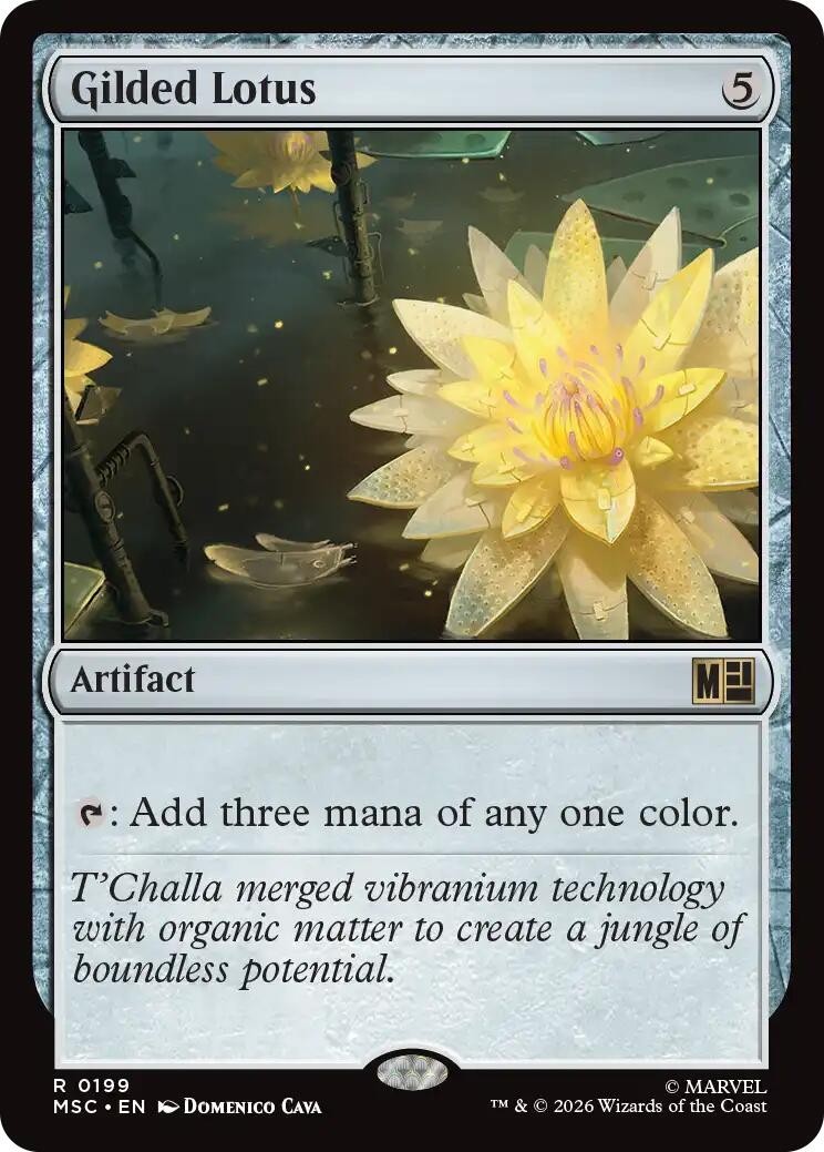MTG MSC R Gilded Lotus #199 NM