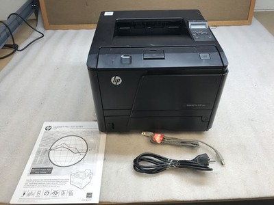 HP LaserJet Pro 400 M401n Network Laser Printer 38K Pages W Toner Ethernet Usb