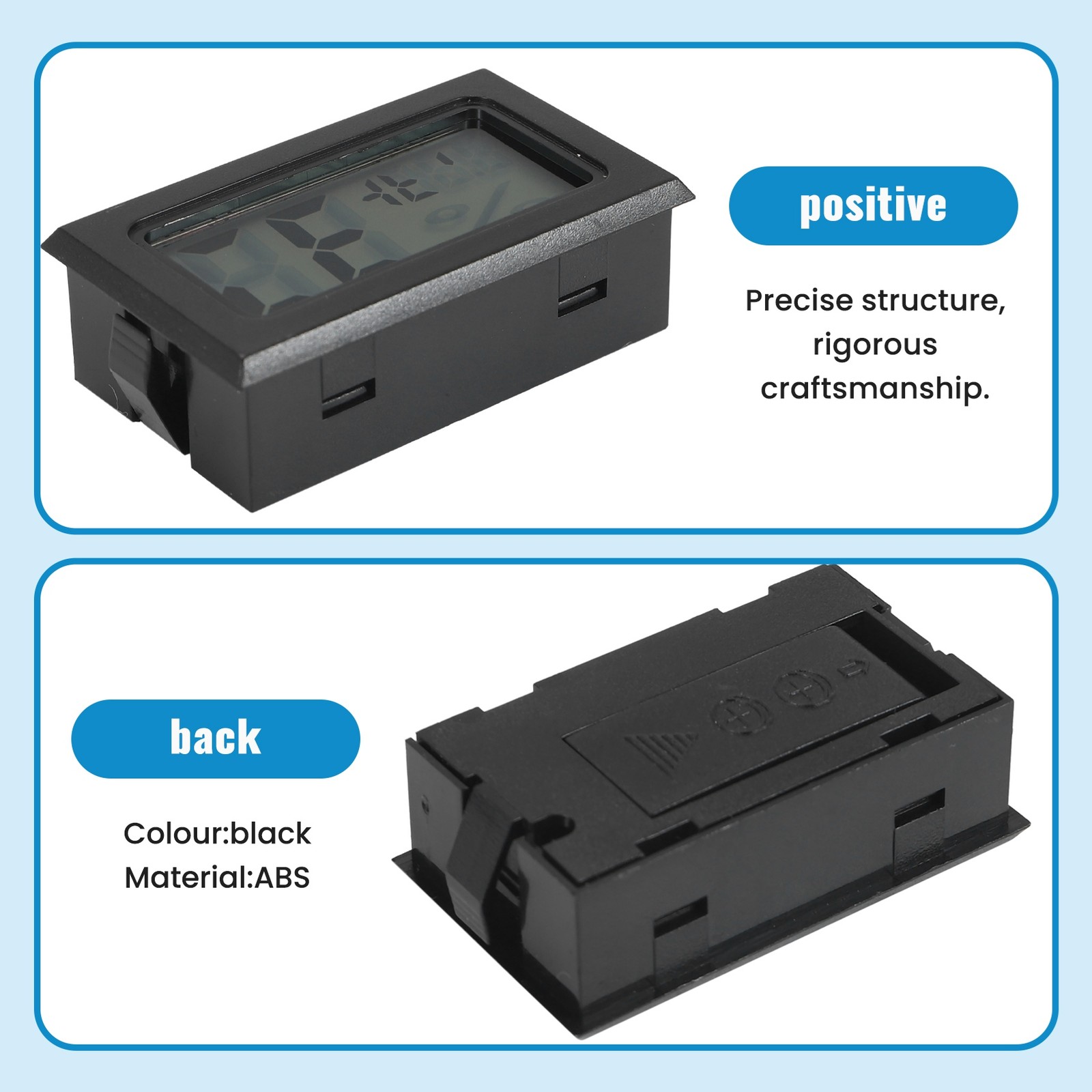 6Pack  Hygrometer Indoor Humidity Meter Hygrometer Digital Thermometers1346
