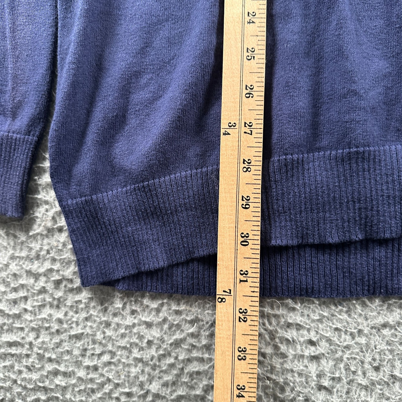 Criquet Sweater Mens XXL Navy Crewneck Cotton Cashmere Pocket Golf Activewear