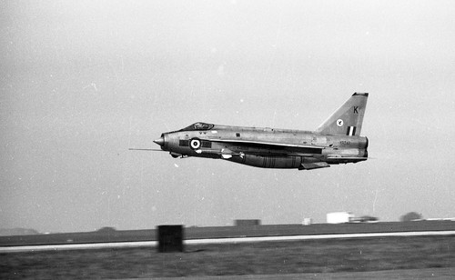 35MM ORIGINAL AIRCRAFT NEG XR747 LIGHTNING RAF HEYFORD 1969 #6754