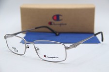 NEW CHAMPION CU 1001 C01 SILVER BLACK AUTHENTIC FRAMES EYEGLASSES 53-17