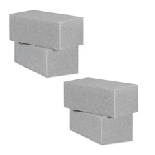 Steckschaum Blumensteckmasse Trockensteckschaum Steckziegel grau 4 Stück