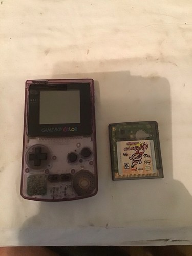Atomic Purple Nintendo Game Boy Color (Hülle fehlt) & Powerpuff Mädchen Spiel