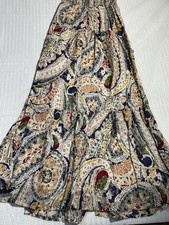 American Eagle Outfitters Strapless Paisley Boho Maxi Dress Women’s Size S