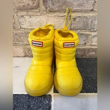 Kids Hunter Cuddle Snow/Rain Boot YELLOW Size 1