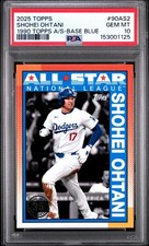 2025 Topps Series 2 1990 Baseball All-Stars Shohei Ohtani #90AS2 Blue PSA 10