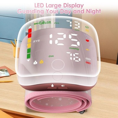 LED Digital Wrist Blood Pressure Monitor BP Cuff Gauge Test Machine