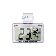 Digital Reptile Thermometer Hygrometer with Hook  Adhesive, LCD Display Temp...