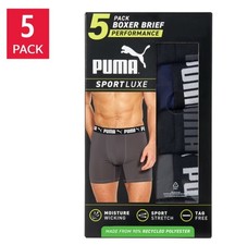 5 Pack Puma Men's Microfiber Boxer Brief