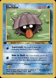 Shellder 54/62 Fossil 1st Edition Common
