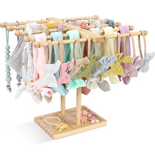 Headband Holder Stand Bow Organizer for Girls, 5 Row Wooden Bow Holder for Girls
