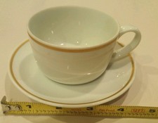 Vintage Pan Am Airlines Cup Saucer Set TMC Gold Rim PAA