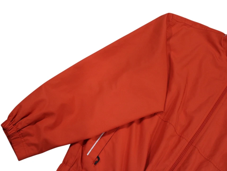 Vintage New York Times Newspaper Mens Large Embroidered Full Zip Orange Jacket - Image 2 of 4