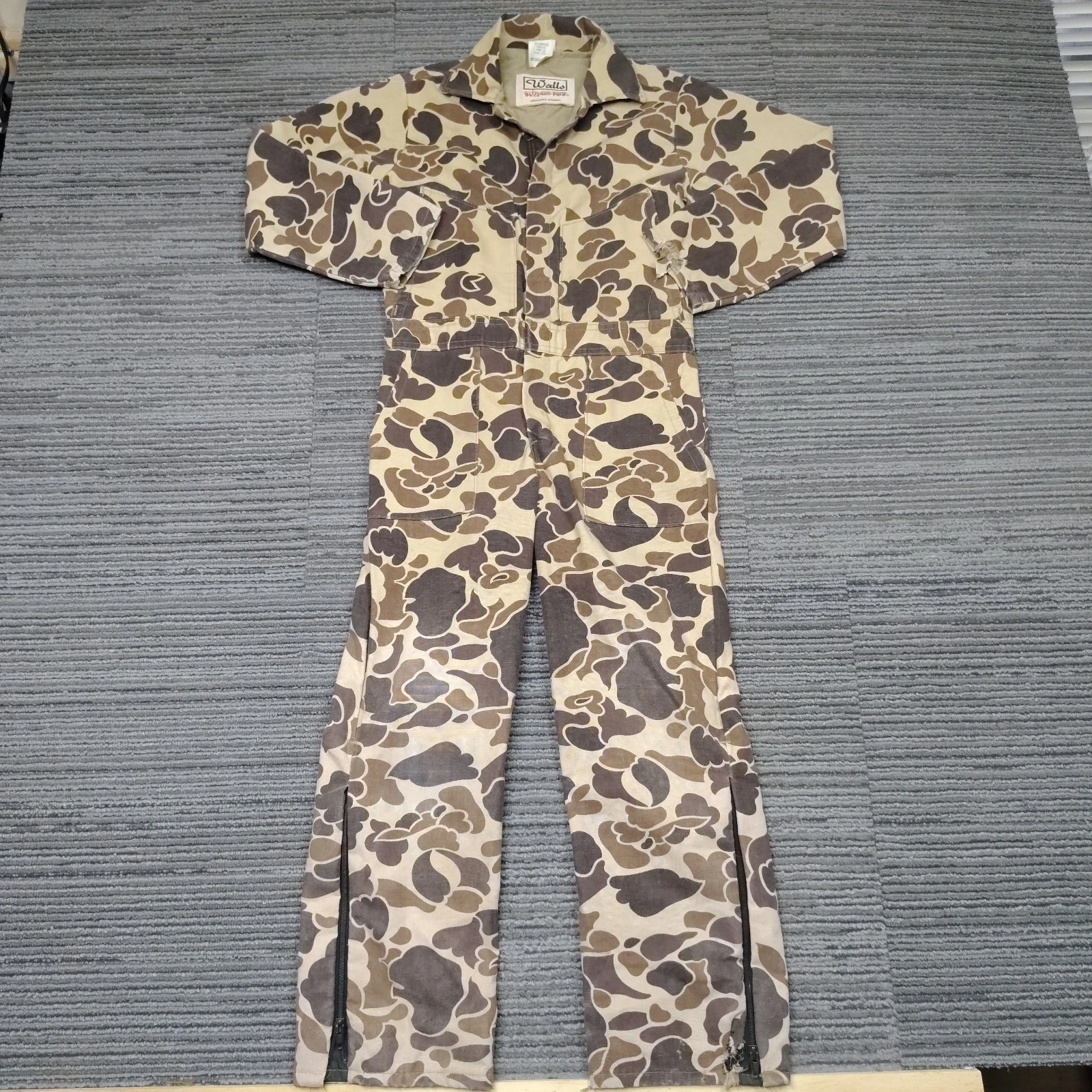 Walls Blizzard Pruf Camo Coveralls Youth 12 Insulated Hunting USA Vintage