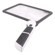 Full-Page 5X Rectangular Handhold Magnifier for Reading, with 48 LED Lights P7X5