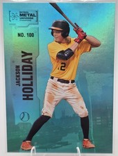 2022 Skybox Metal Universe Jackson Holliday #100 Teal