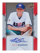 2009 Upper Deck Kevin Gausman “18U National Team” Autograph Rookie Card.. rookie card picture