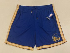 Pantalones Cortos de Baloncesto Golden State Warriors Para Hombres XL Retro NBA Malla Pantalones Cortos Oro Real