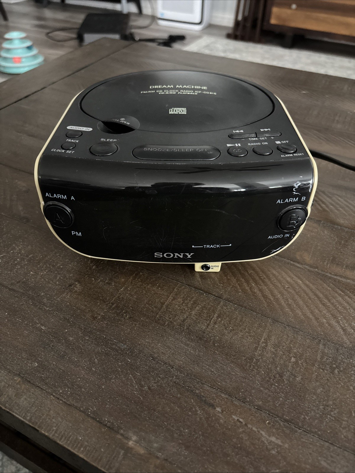Sony Dream Machine ICF-CD815 CD Player Dual Alarm Clock Radio Tested