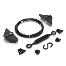 SANKINS Anti-Sag Gate Kits for Wooden Fence Black Gate Support Cable Kit Hard...