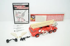 Vtg Transformers G1 Inferno Autobot 1985 Japan Takara Fire Engine 100% Complete